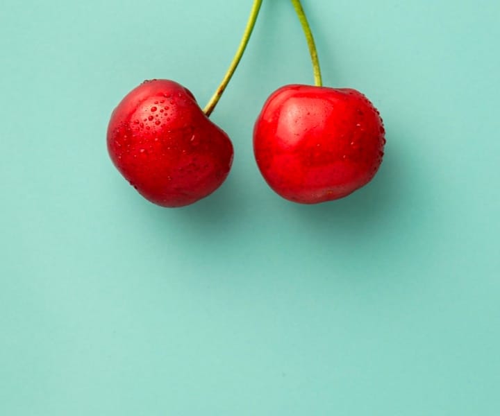 A colorful fruit